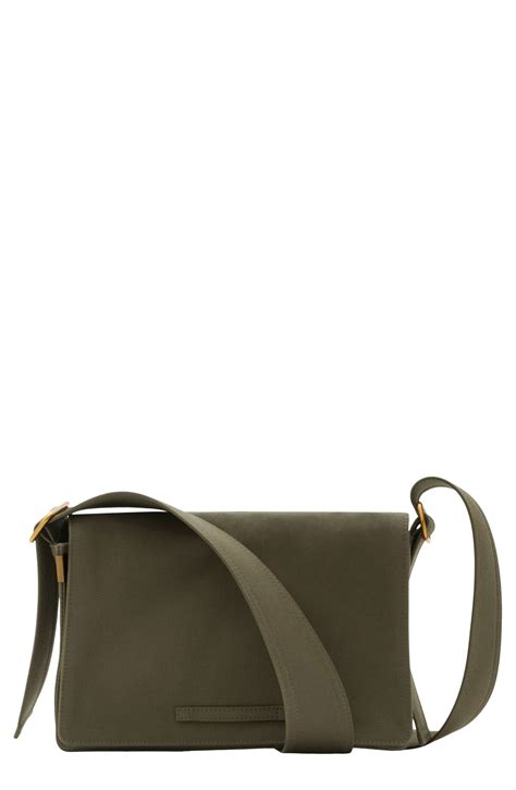 Trench Crossbody Bag in Olive 